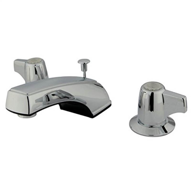 Two Handle 8 to 16 Widespread Lavatory Faucet with Retail Pop-up