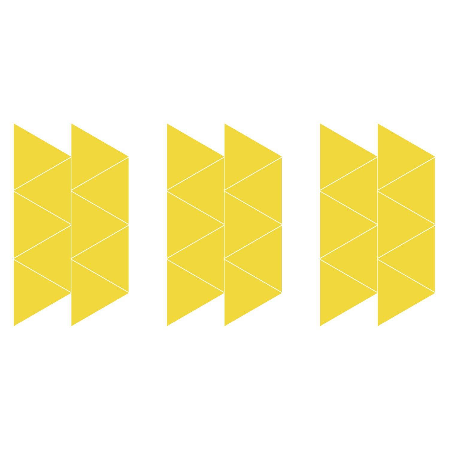 LiteMark 2 Inch Black Removable Triangle Decals - Pack of 84