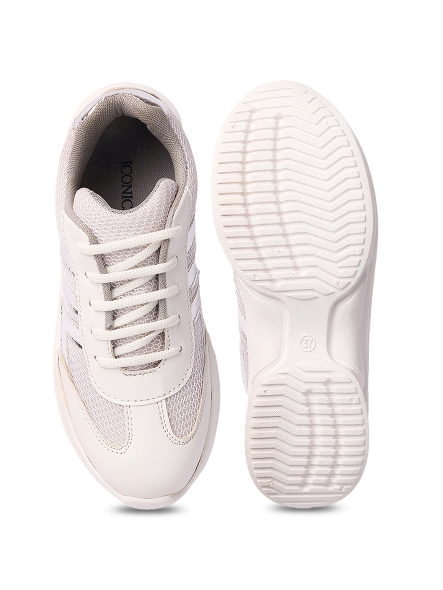 Iconics Women's White Running Shoes