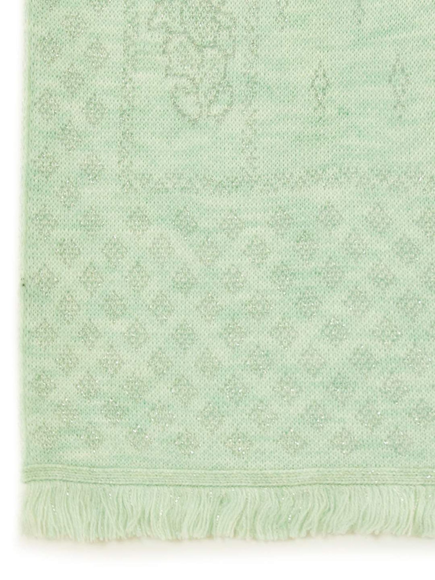 Soch Green Woven Pattern Shawl