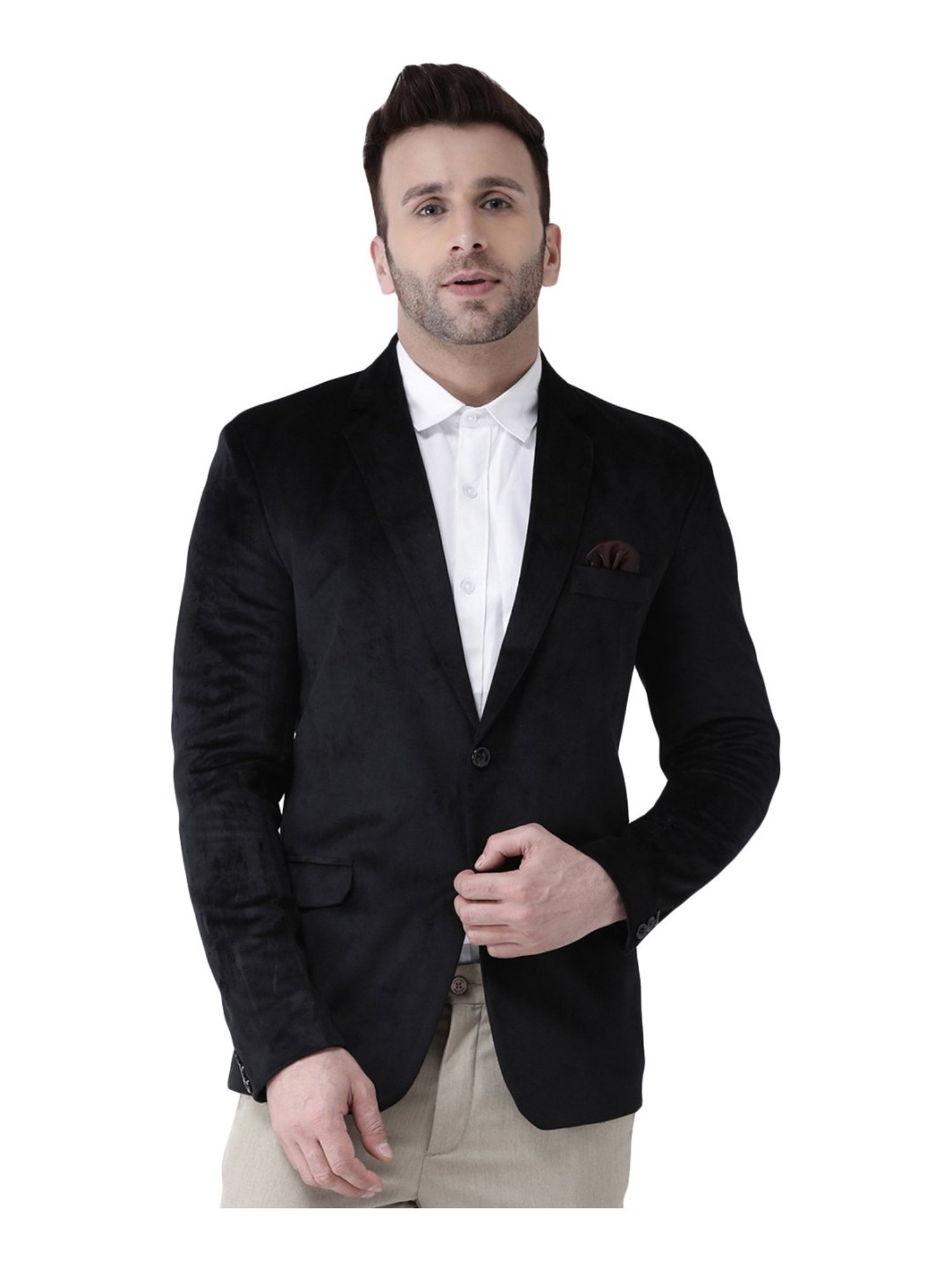 Hang Up Black Regular Fit Blazer