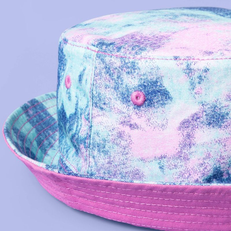 Girls' Panama Straw Striped Hat - art class™ Tan