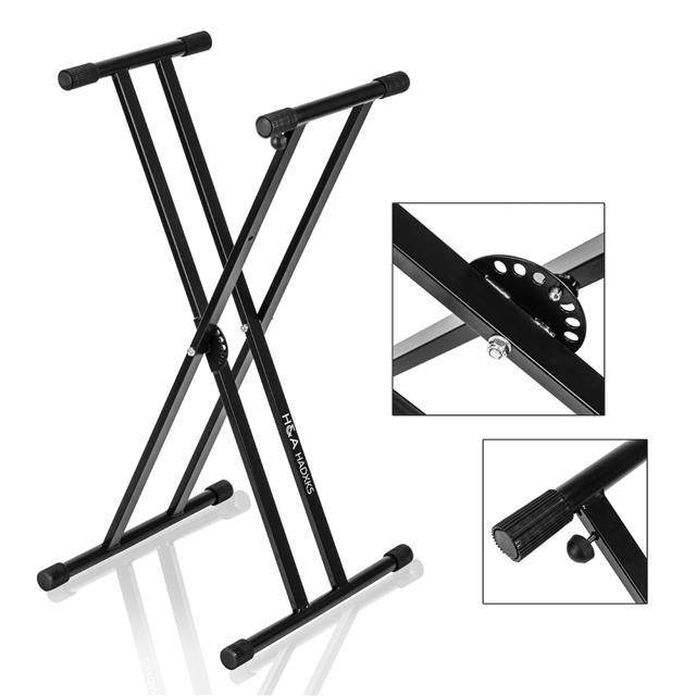 H&A Double-X Keyboard Stand with Easy Lock #HA-DXKS