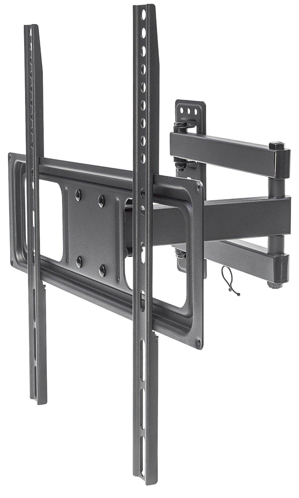 Manhattan 461320 Universal Lcd Full-Motion Wall Mount, Holds One 32 To 55 Flat-Panel Or Curved Tv