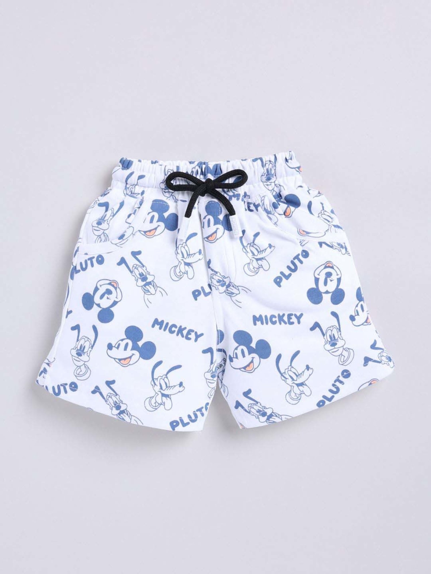 UNO KIDS Boys Blue & White Cotton Printed Top & Short sets