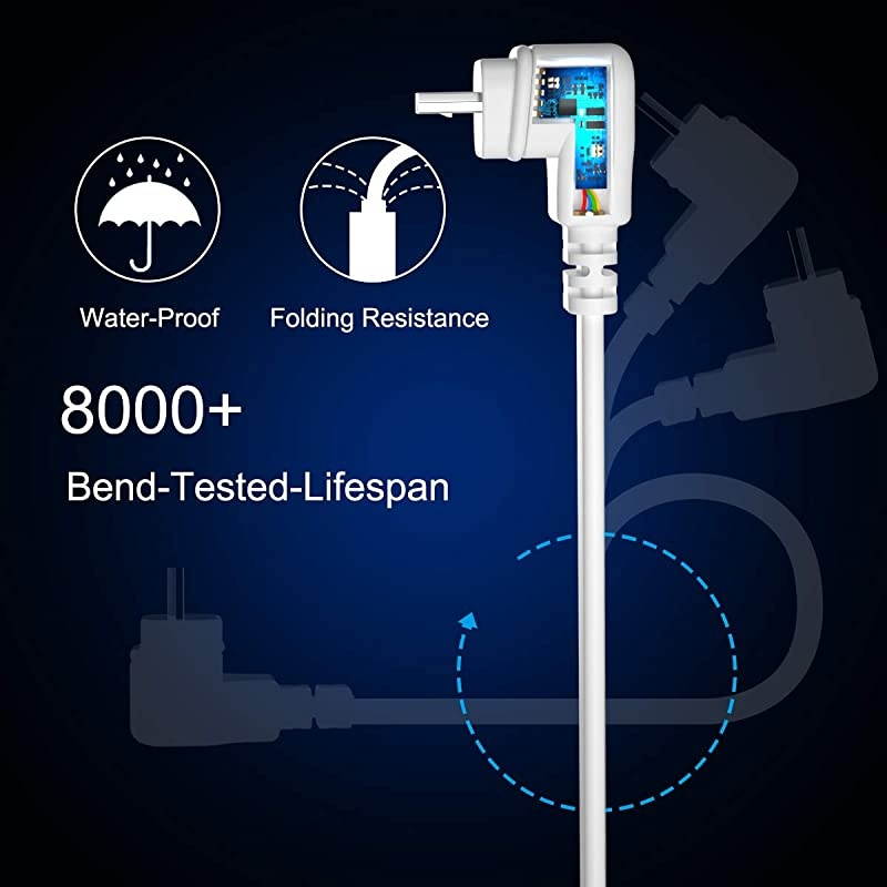 10 FT Blink XT XT2 Charger Cable with Wall Adapter 2 PackCharger Brick and 90 Degree Right Angled Micro USB End Charging CordOutdoor Waterproof Power Supply for Blink XT XT2