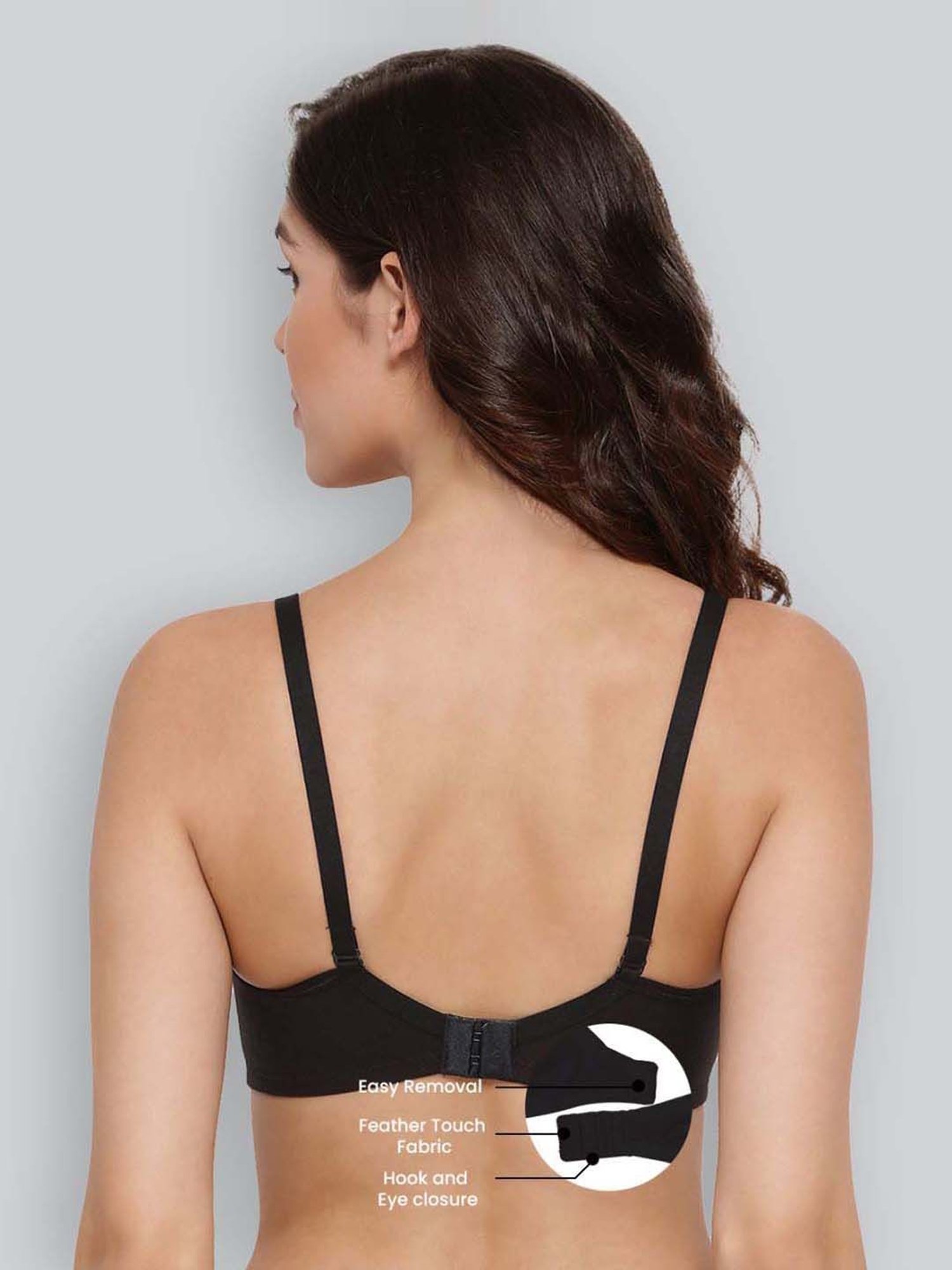 Lyra Black Cotton Everyday Bra