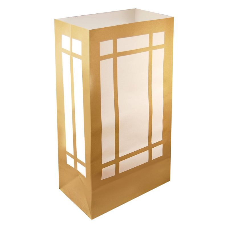 24ct Lantern Luminaria Bags Gold