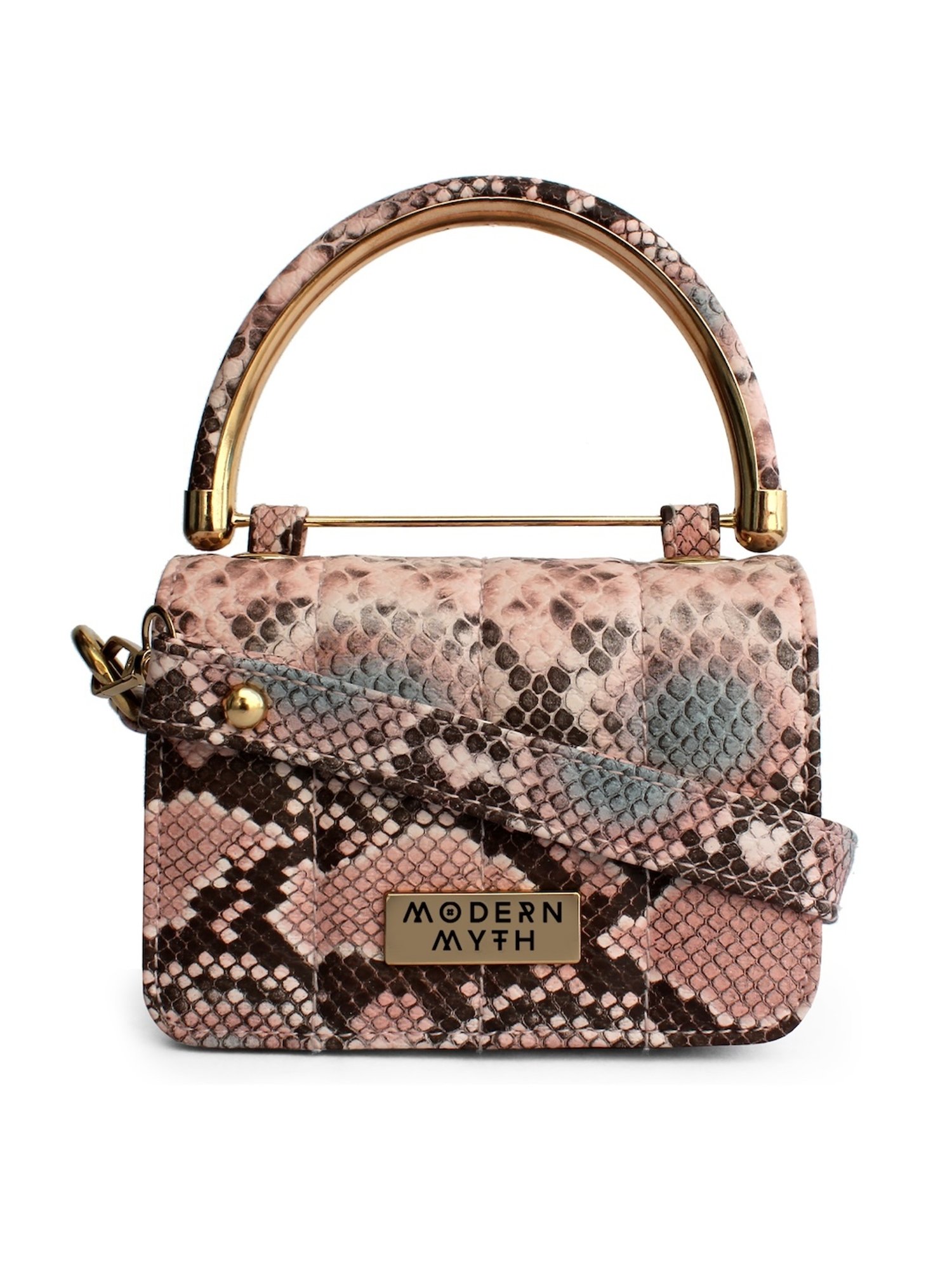 Modern Myth Nano Pink Printed Small Mini Box Bag