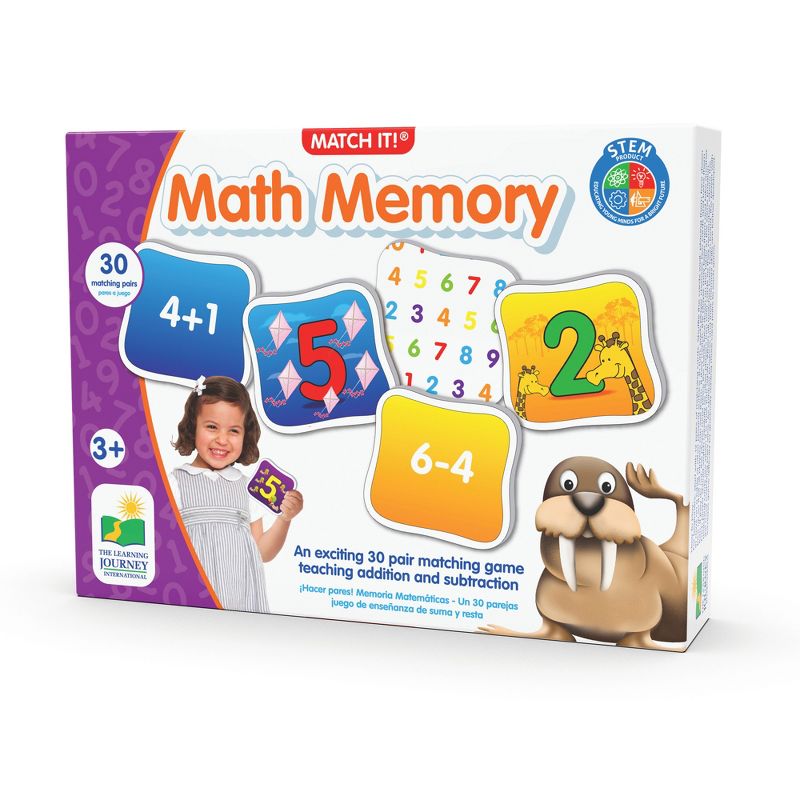 The Learning Journey Match It! Math Memory 30 pair matching game