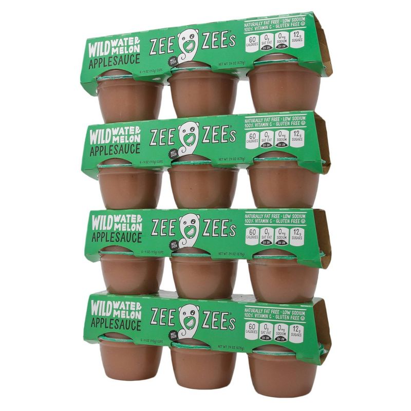 Zee Zees Wild Watermelon Applesauce - 6ct/24oz