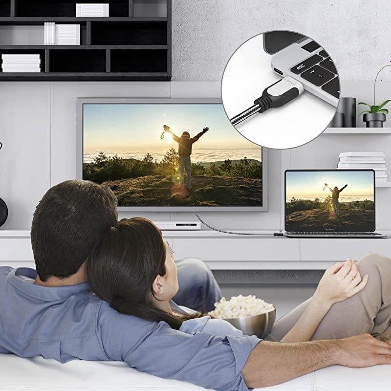 HDMI Cable 6ft HDMI 20 4K 60fps High Speed with Ethernet 18Gbps Audio Return Video 4K 2016P HD 1080P 3D Blueray Support Apple TV Xbox PS3 PS4 HDTV 1Pack