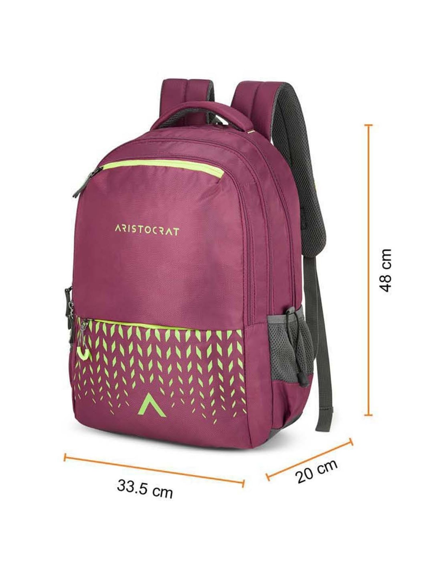 Aristocrat 30 Ltrs Maroon Medium Backpack