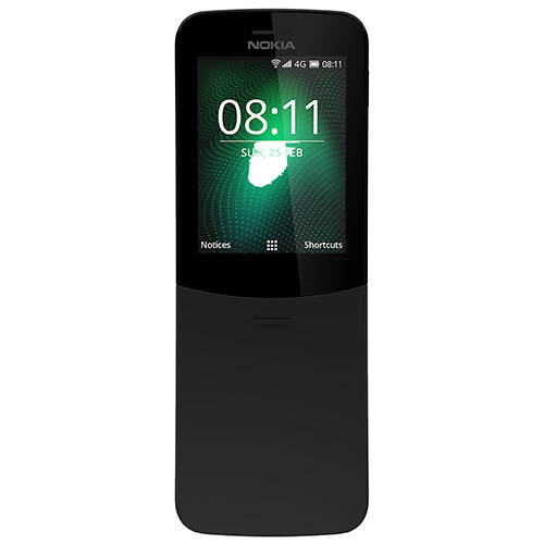 Nokia 8110 4G (2018) Single-SIM 4GB (No CDMA, GSM only) Factory Unlocked 4G/LTE Smartphone - Yellow