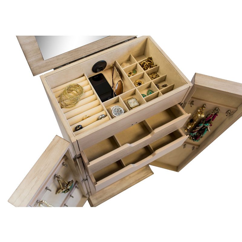 Mist Jewelry Armoire Gray - Hives & Honey