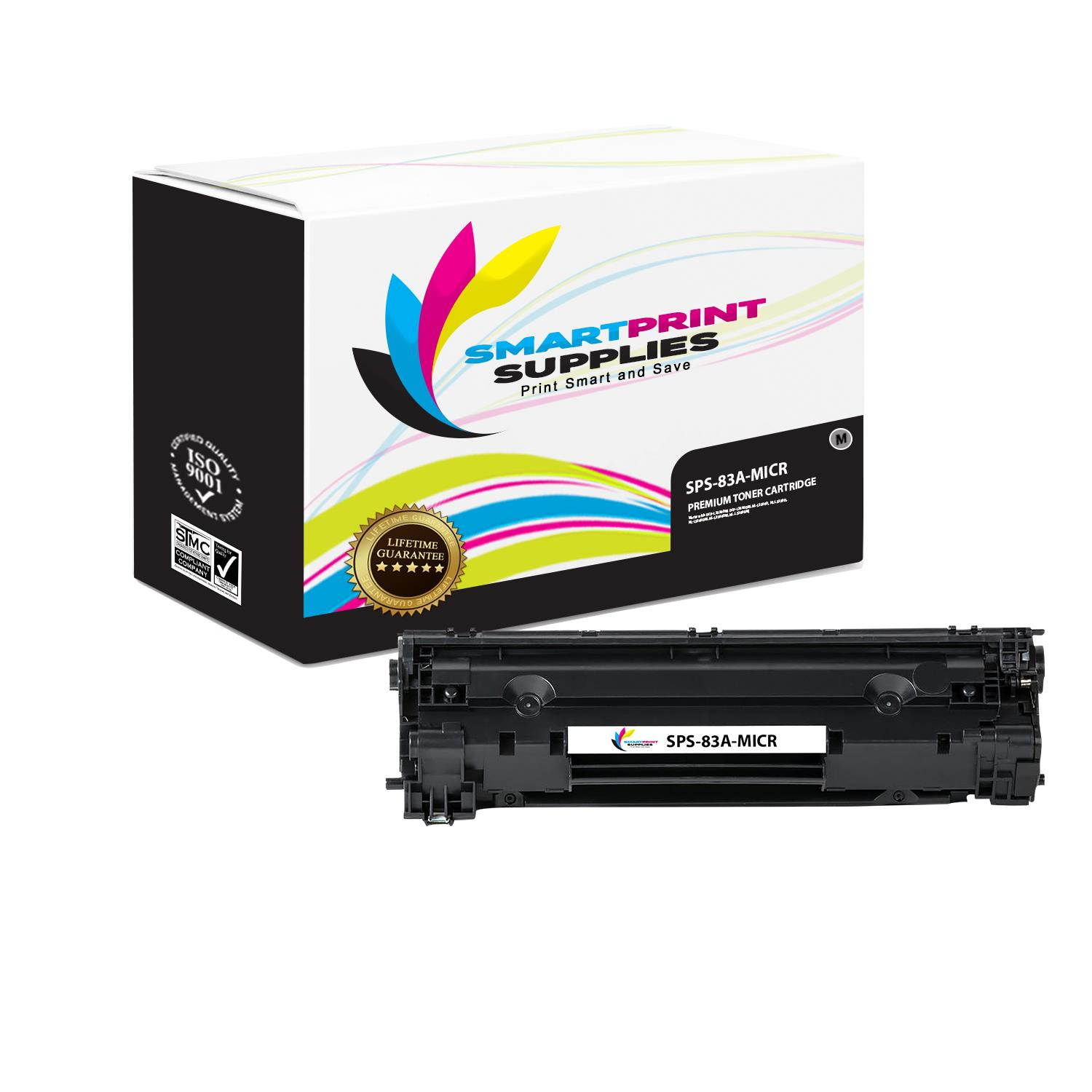 Smart Print Supplies Compatible 83A CF283A MICR Black Toner Cartridge Replacement for HP LaserJet MFP M125 M127 M201 M225 Printers (1,500 Pages) - 2 Pack