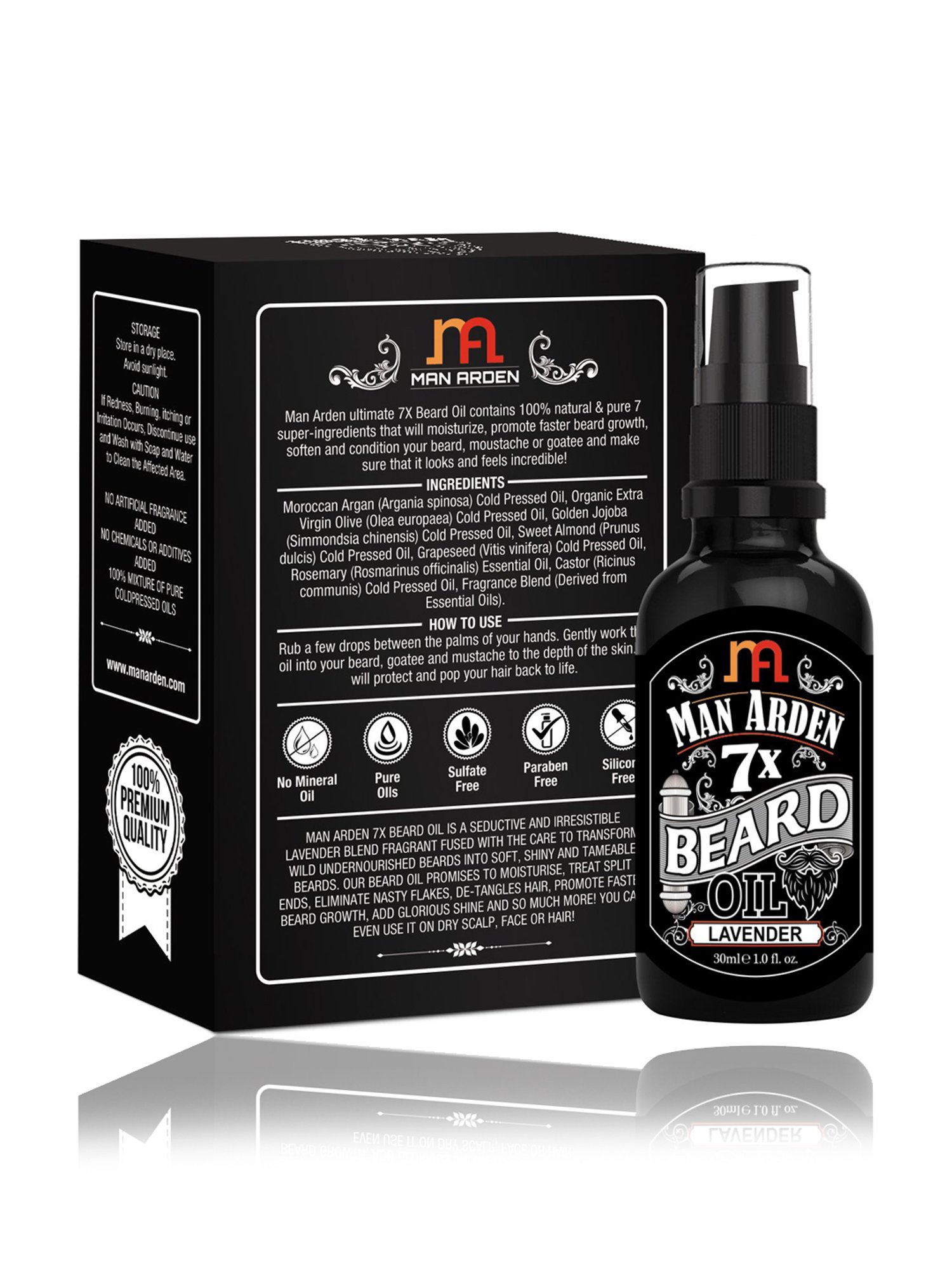 Man Arden 7X The Woods Beard Oil - 30 ml