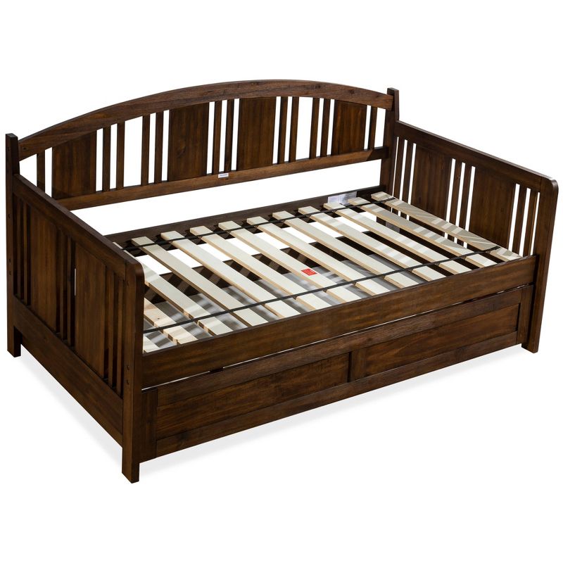 Dana Wood Daybed With Trundle Unit Twin Brushed Acacia - Hillsdale Furniture