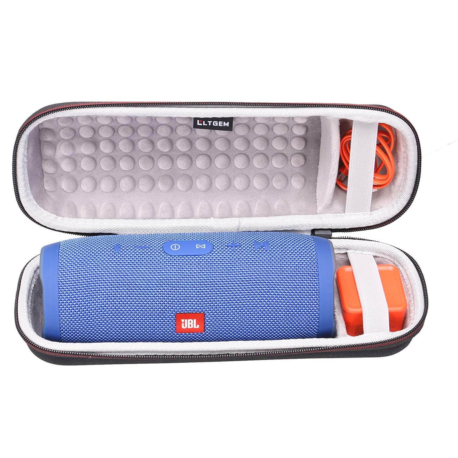 LTGEM Case for JBL Charge 3 Waterproof Portable Wireless Bluetooth Speaker. Fits USB Cable and Charger. [ Speaker is Not Include ]