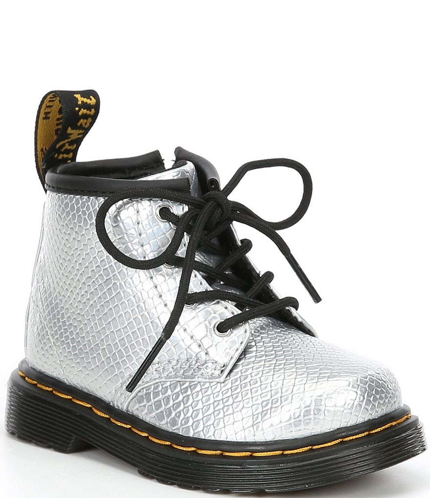 Dr. Martens Girls' 1460 Reptile Embossed Boots (Infant)