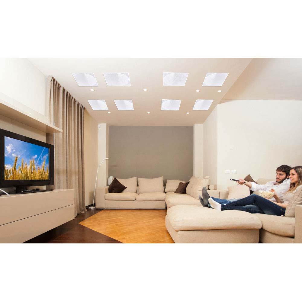 Pyle 8" Flush Mount Wall & Ceiling 250W 2-Way Stereo Speakers (4 Pack)