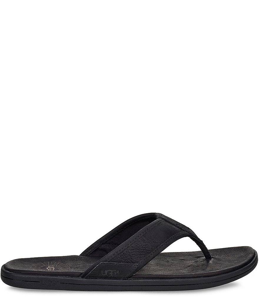 UGG&reg; Men's Seaside Leather Flip Flops