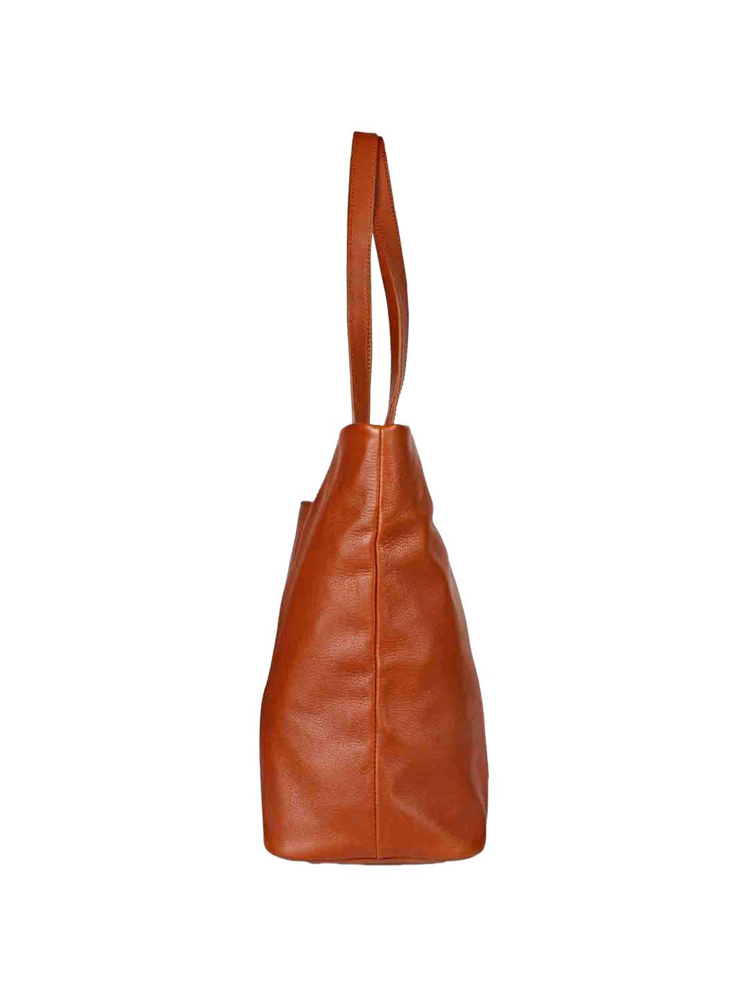Favore Tan Solid Medium Totes