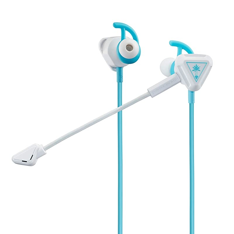 Battle Buds In-Ear Gaming Headset for Mobile Gaming, Nintendo Switch, Xbox One, Xbox Series X|S, PlayStation 5, PS4 Pro and PS4 PS5, White/Teal