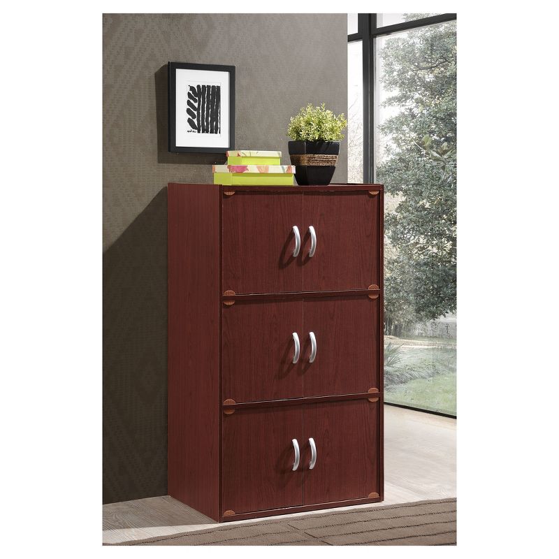 Storage Cabinet Mahogany - Hodedah Import