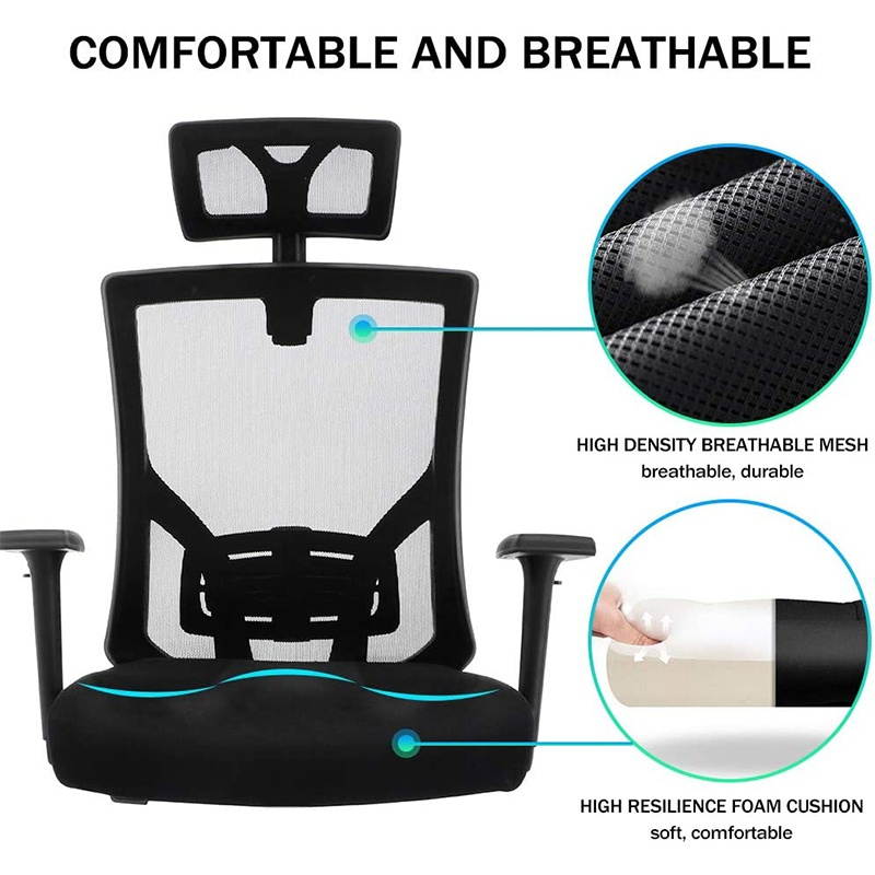 Ergonomic Office Chair High Back Mesh Executive Swivel Computer Desk Adjustable