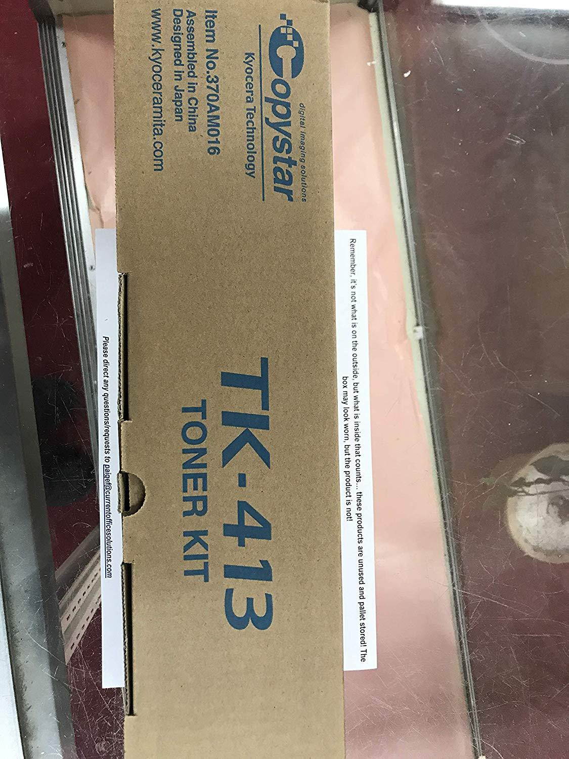 Copystar Genuine Brand Name, OEM 370AM016 TK-413 (TK413) Black Toner Cartridge (15K YLD) for CS-1620, CS-1650, CS-2020, CS-2050 Printers