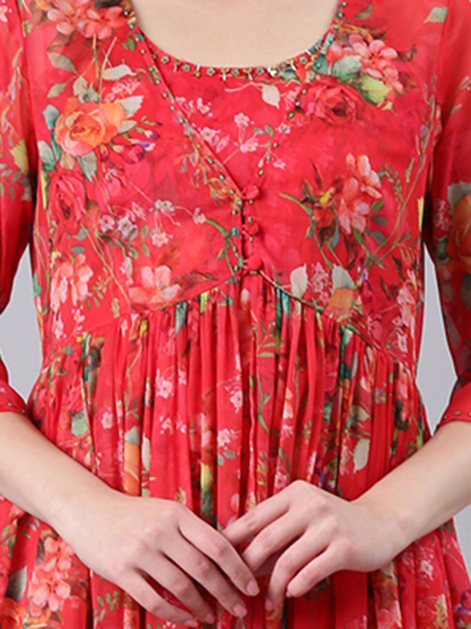 SHOWOFF Red Printed Co-ord Set