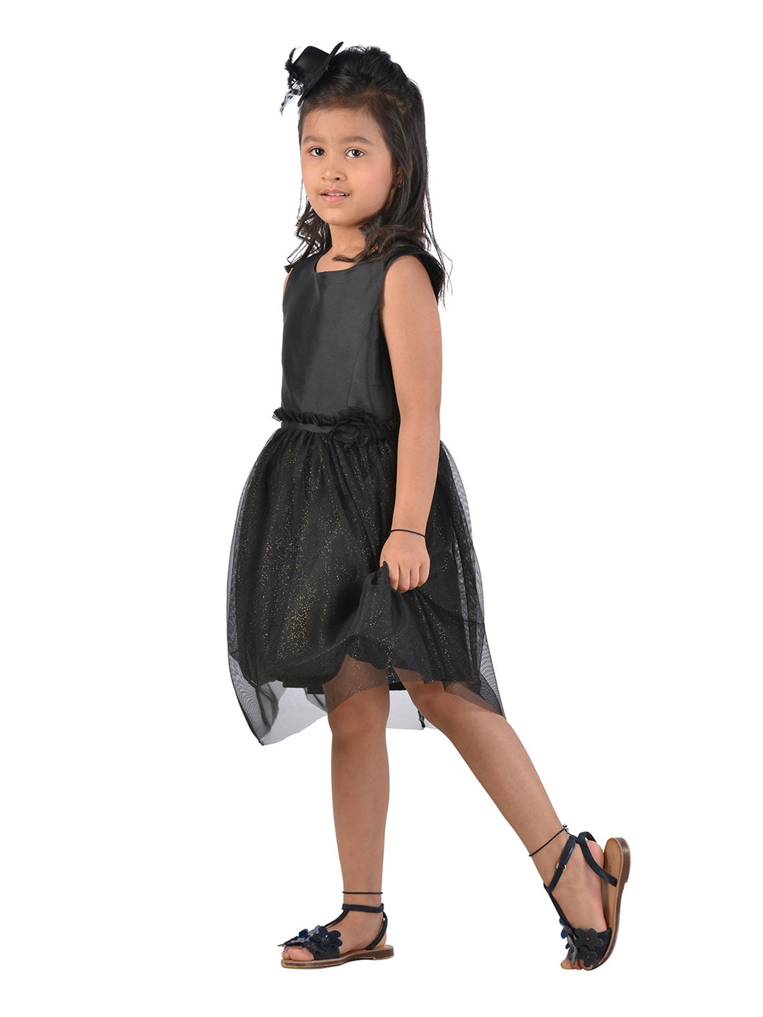 KidsDew Kids Black Shimmer Dress