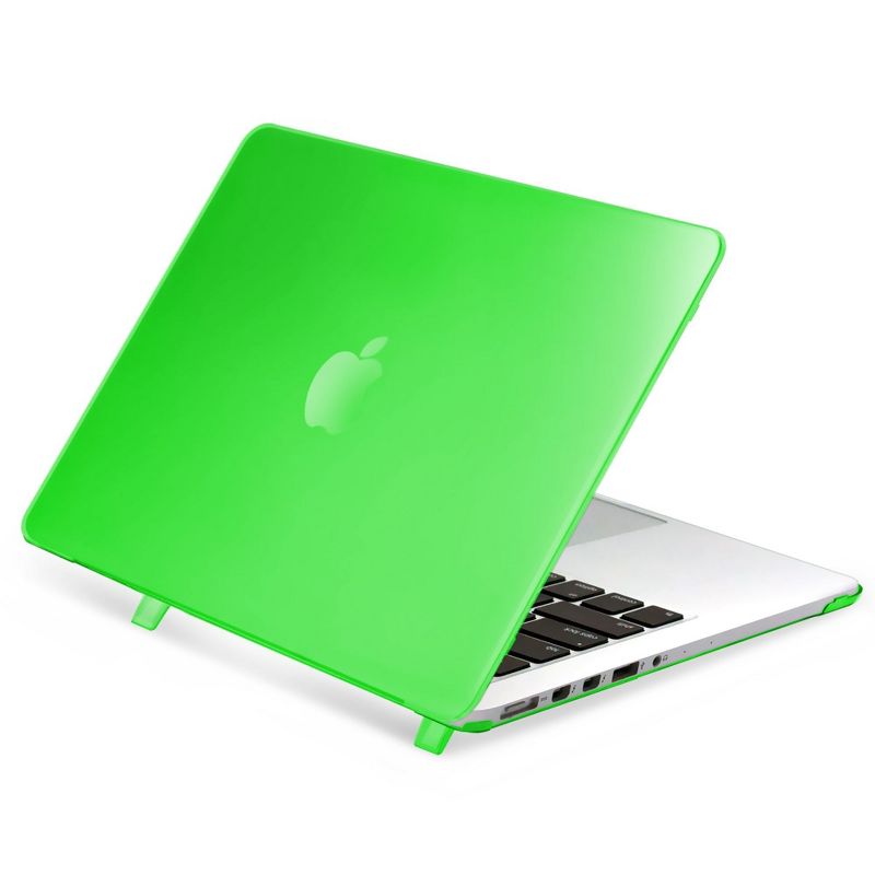 Insten For Apple MacBook Pro 13" with Retina Display Clip-on Matte Rubber Hard Case , Clear Green