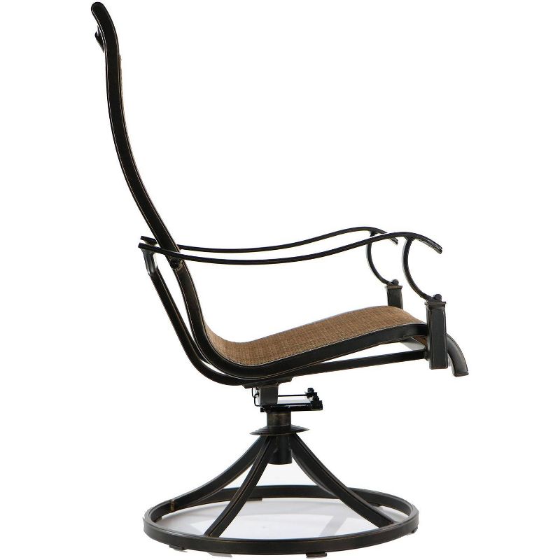 Circi 5pc Outdoor Dining Set - Black and Charcoal - CosmoLiving by Cosmoplitan