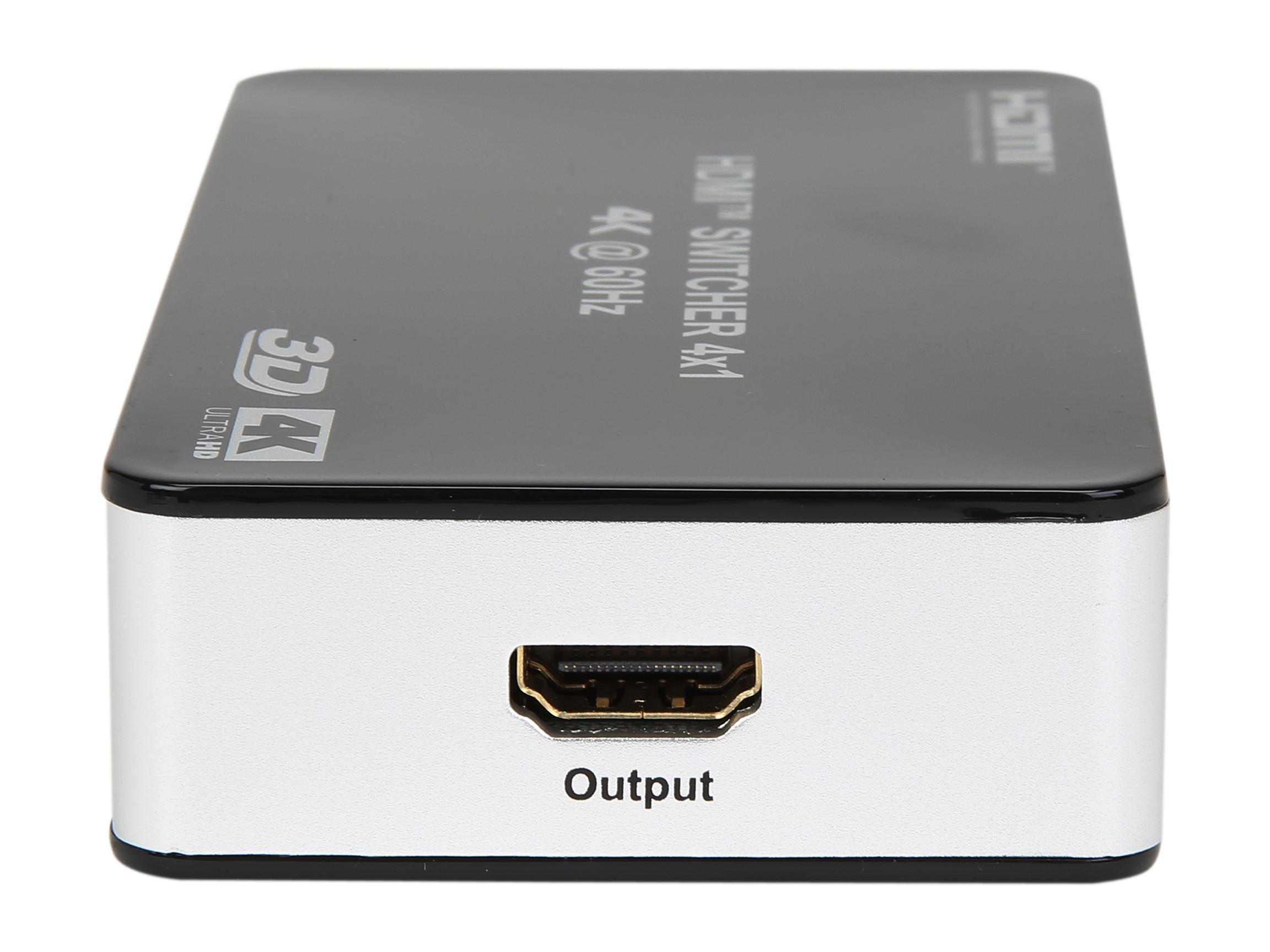 Coboc HD2SW4X1 4X1 4 Ports 4 In 1 out HDMI 2.0&nbsp; Amplified Powered&nbsp; Aluminum Housing Switch switcher w/&nbsp; 4K2K@60Hz 3D HDCP&nbsp; Supports - 4K*2K 2160p