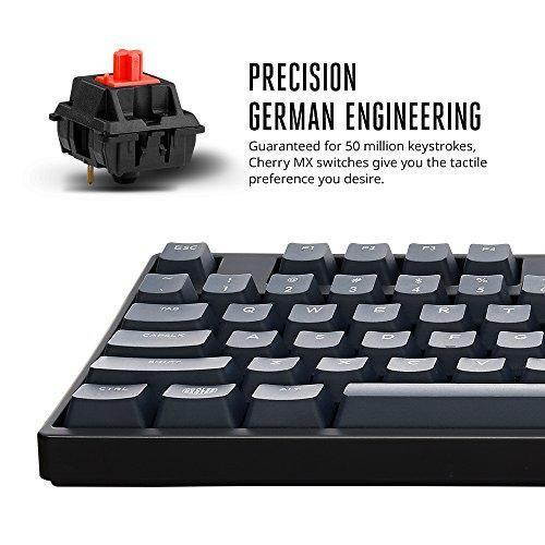 Cooler Master MasterKeys L PBT- Full Size Gaming Mechanical Keyboard, Cherry MX Red Switches, Thick 1.5mm PBT Keycaps