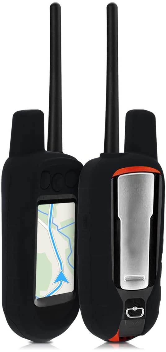kwmobile Case Compatible with Garmin Alpha 100 - GPS Handset Navigation System Soft Silicone Skin Protective Cover - Black