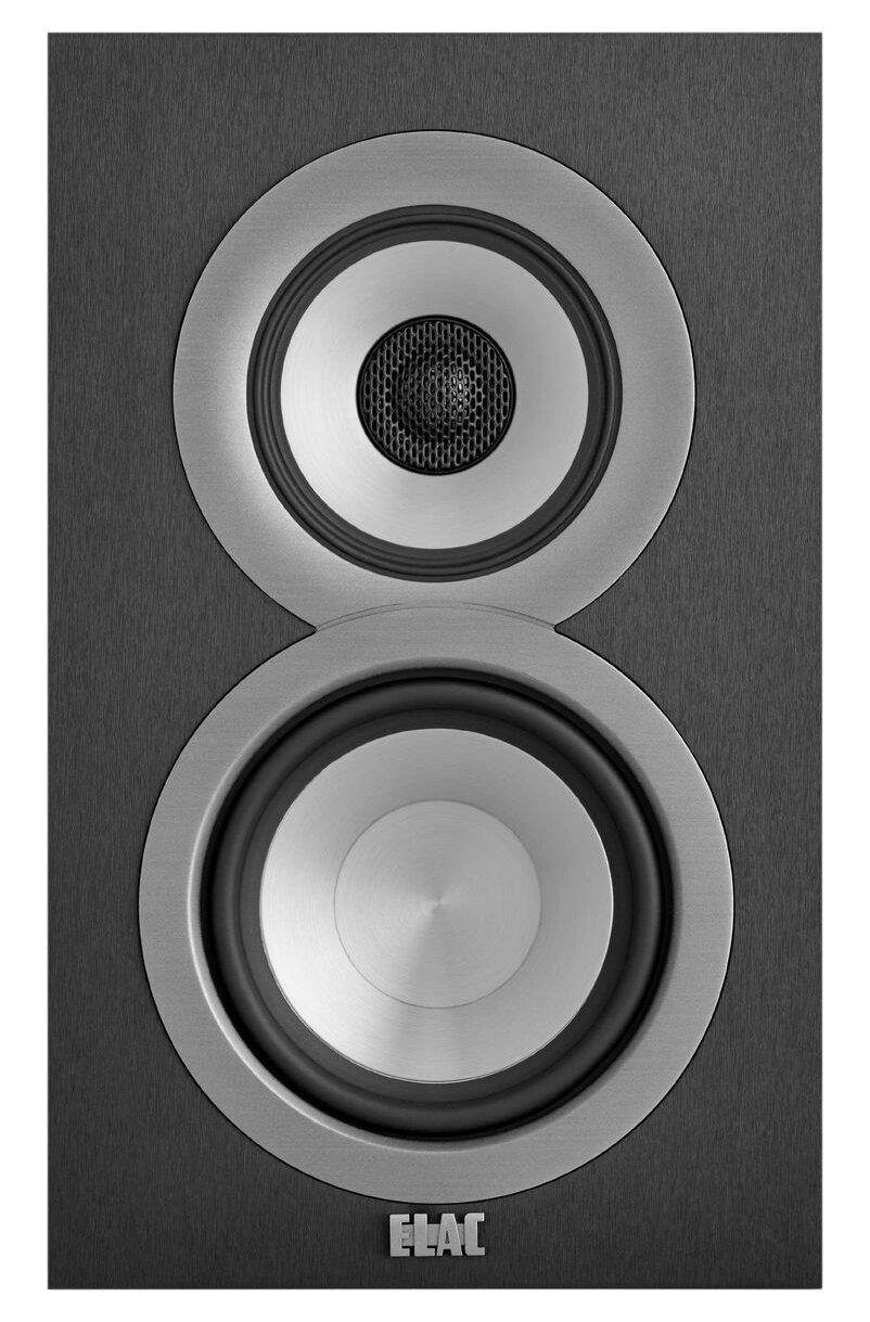 ELAC Uni-fi UB5 Slim Bookshelf Speaker (Finshed Satin White Cabinet, Pair)