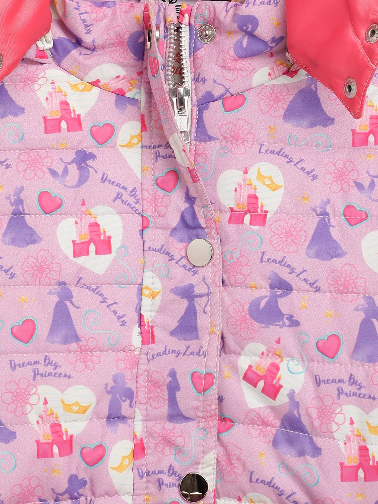 Blue Giraffe Kids Pink Printed Jacket
