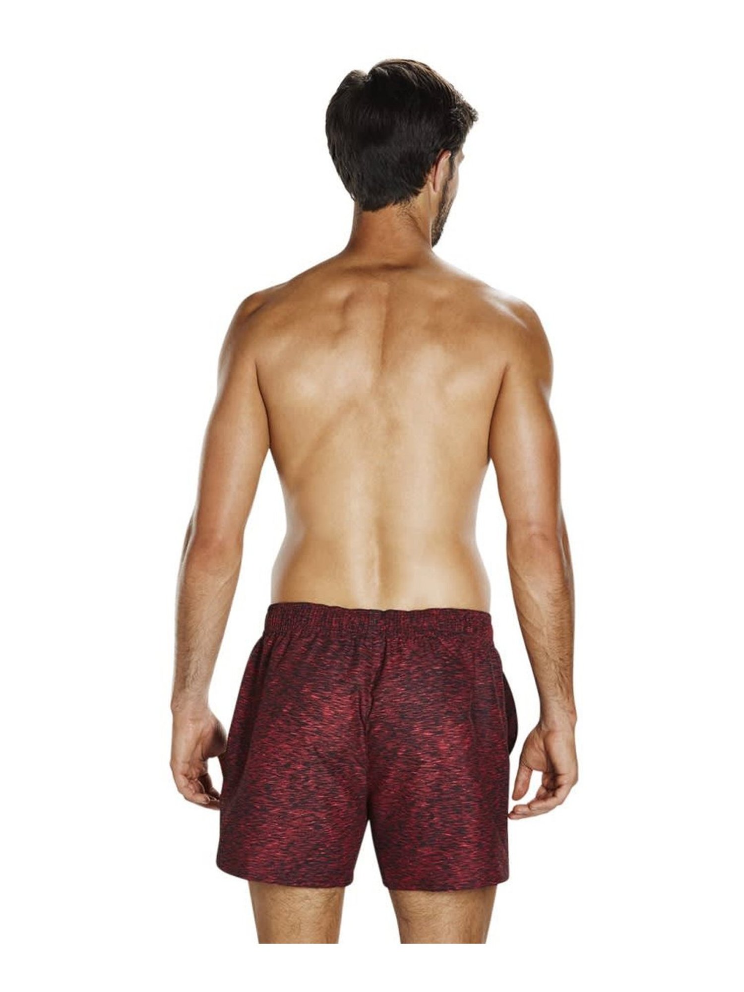 Speedo Maroon Alfa Fusion Printed 14 Inch Water Shorts