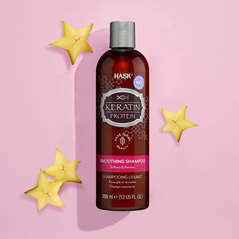 Hask Keratin Protein Smoothing Shampoo - 12 fl oz
