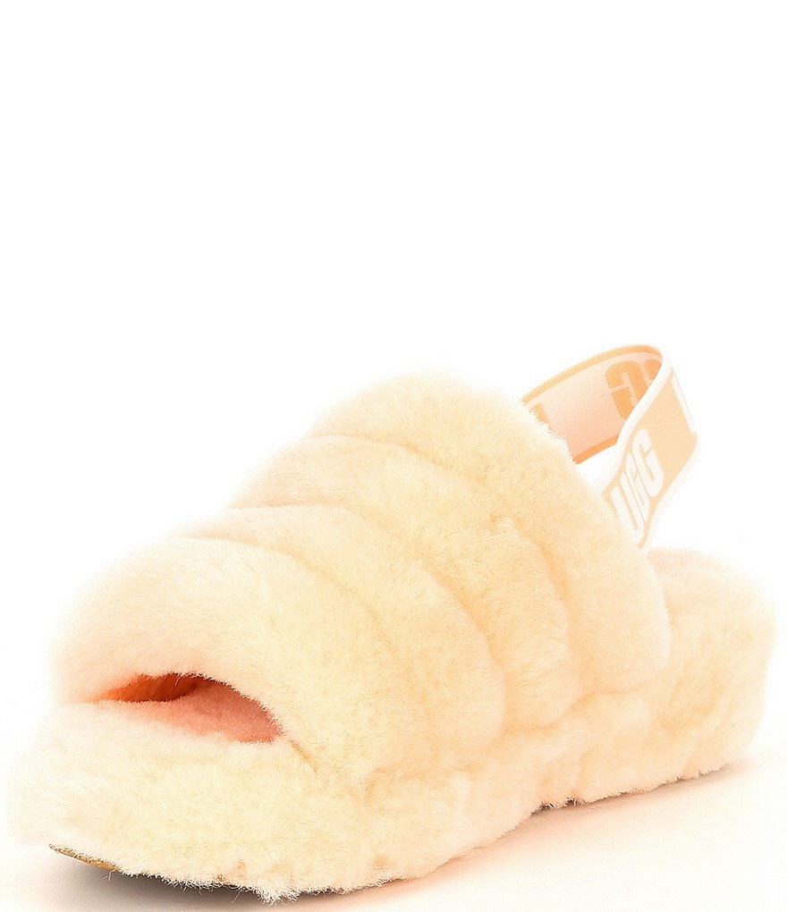 UGG&reg; Logo Fluff Yeah Fur Slides