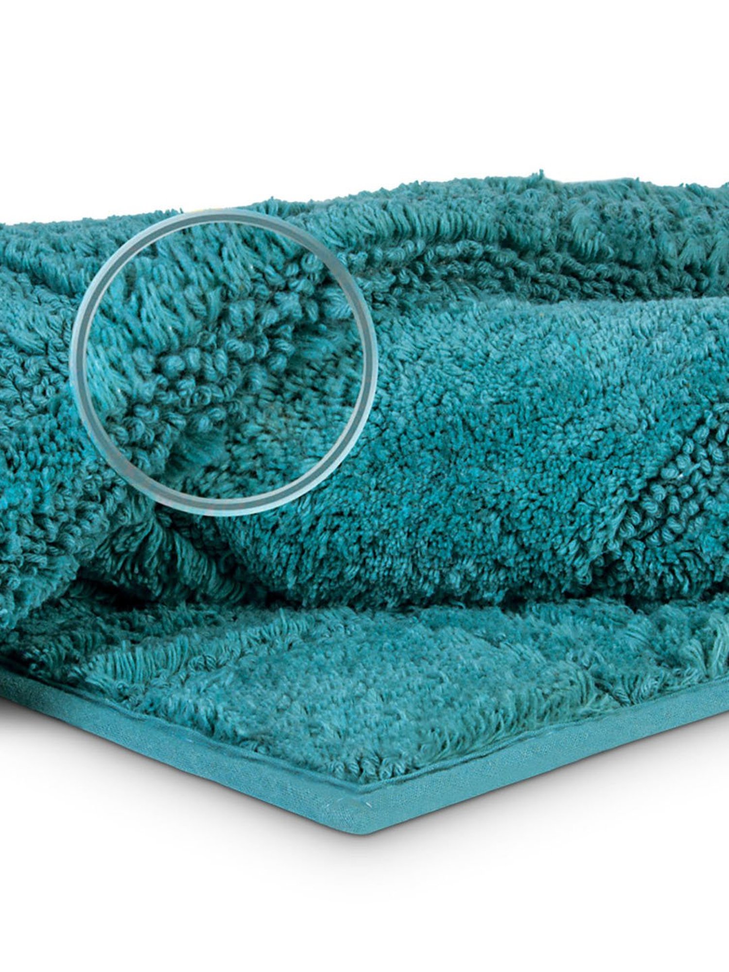 Freelance Green Cotton Set of 1 Bath Mats and Rugs