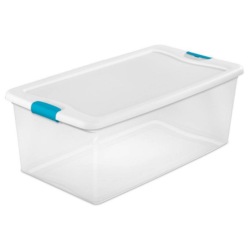 Sterilite 106 Qt. Plastic Storage Container (4 Pack) + 64 Qt Box (6 Pack)