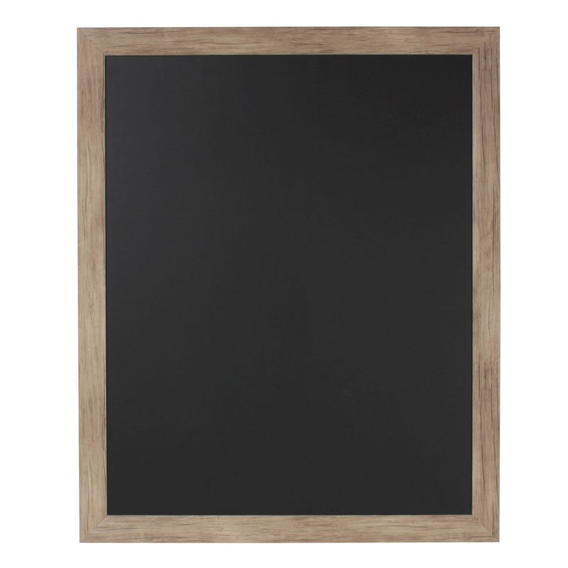 22" x 32" Cates Barn Door Wood Framed Chalkboard Rustic Brown - Kate and Laurel