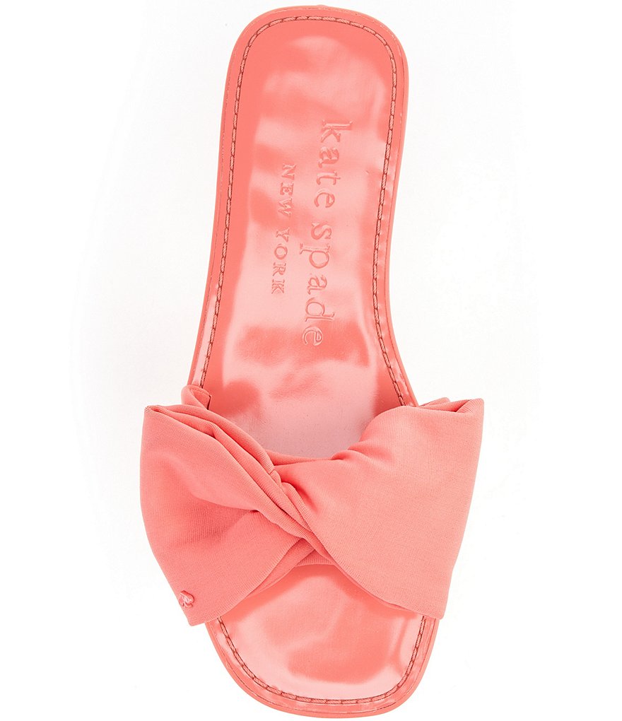 kate spade new york Bikini Fabric Bow Slides
