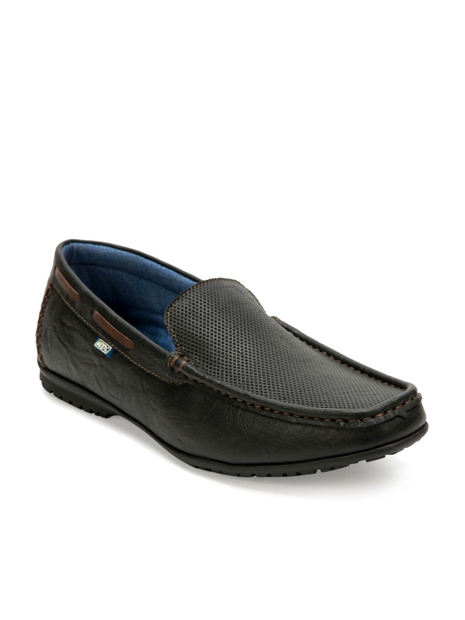 ID Men's Charcoal Black Casual Loafers