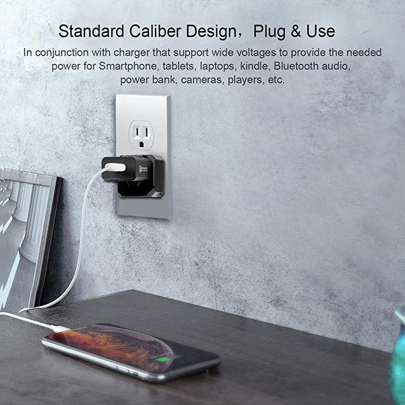 Canada Japan Thailand Travel Plug Adapter by IKITS Convert Australia China New Zealand to Socket Type B Compact amp Safe Universal Grounded Pin International Charger Plug Adaptor Black