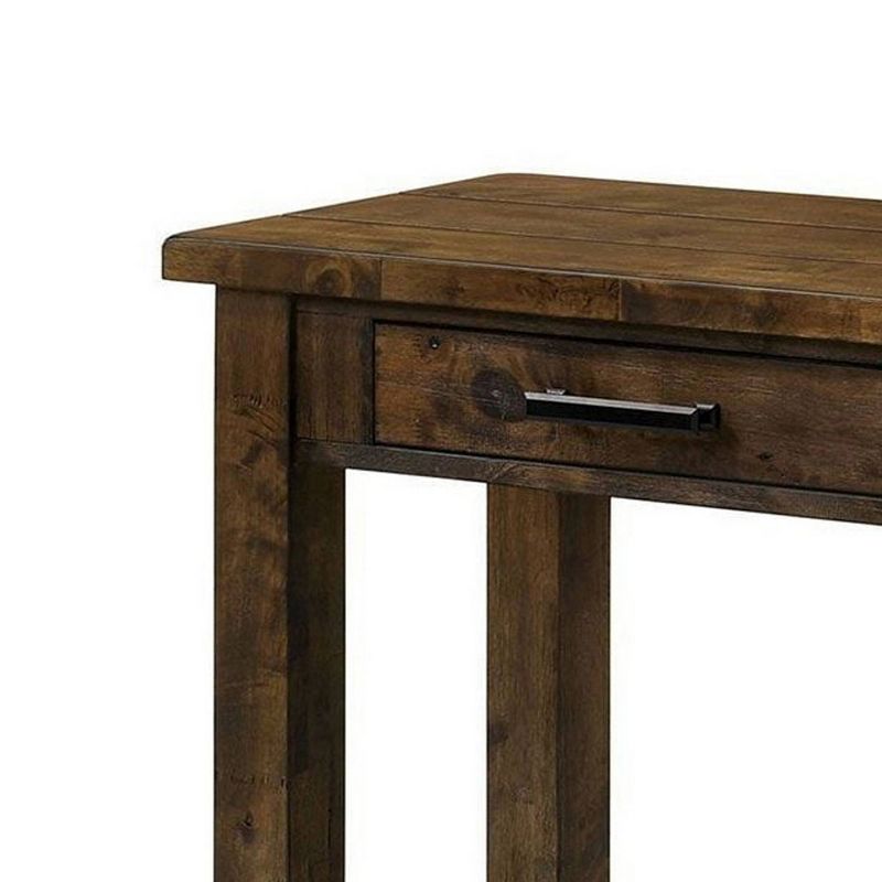 Valeri Modern Flared Glass Top Sofa Table Satin Plated - HOMES: Inside + Out